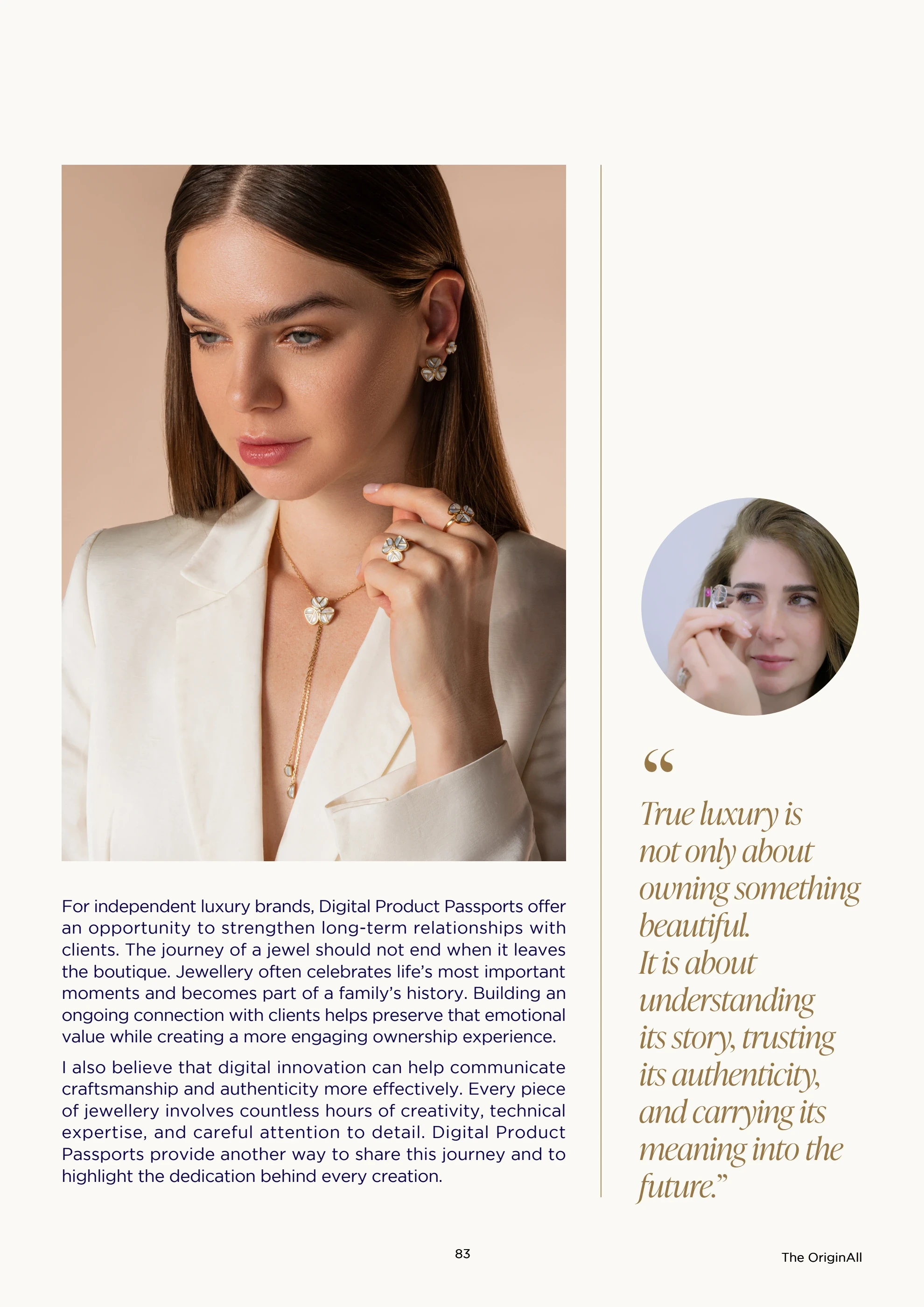 Mafaz Jewellery six-page feature in The OriginAll — page 83